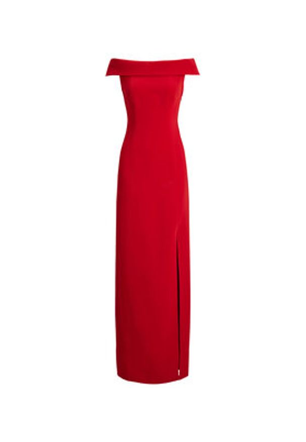 Lauren Ralph Lauren - LAUREN RALPH LAUREN Sukienka wieczorowa 253982109004 Czerwony Slim Fit. Kolor: czerwony. Materiał: syntetyk. Styl: wizytowy