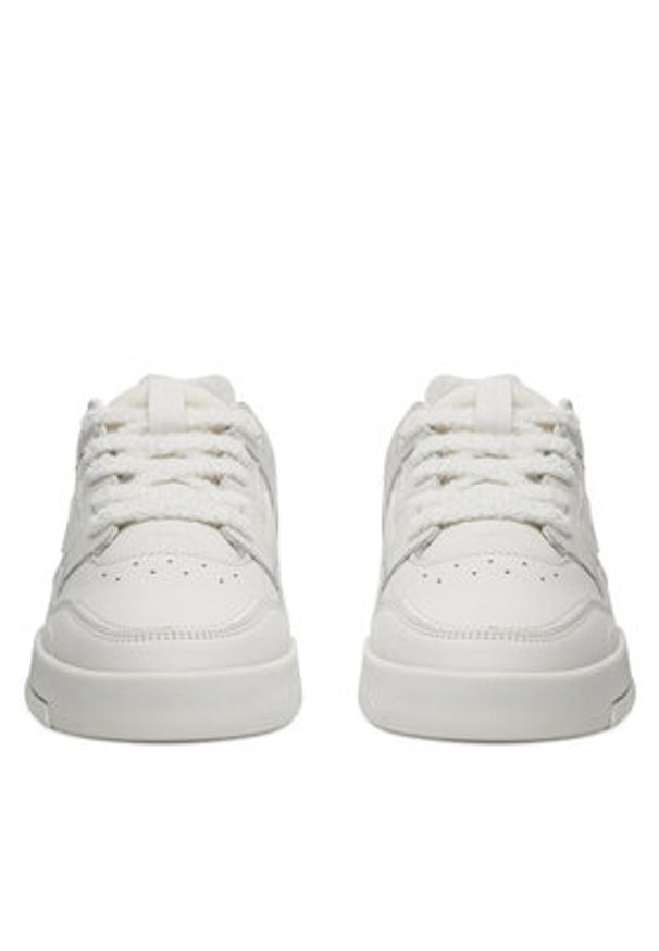 Champion Sneakersy ZN80 LOW BOUCLET S11701-WW017 Écru. Materiał: skóra
