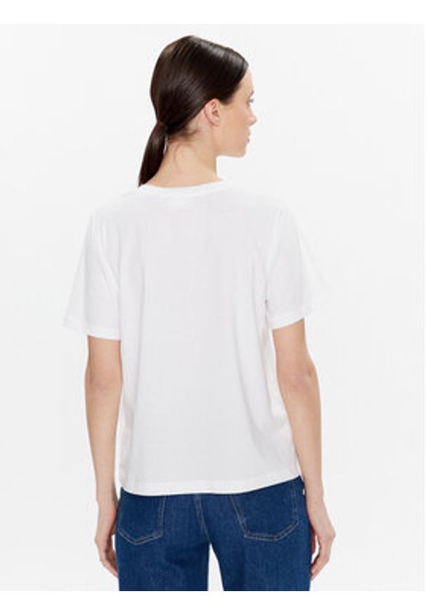 Calvin Klein T-Shirt K20K205410 Biały Regular Fit. Kolor: biały. Materiał: bawełna