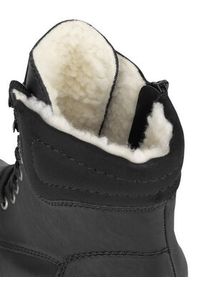 Rieker Trzewiki Y8610-00 Czarny. Kolor: czarny. Materiał: materiał #5