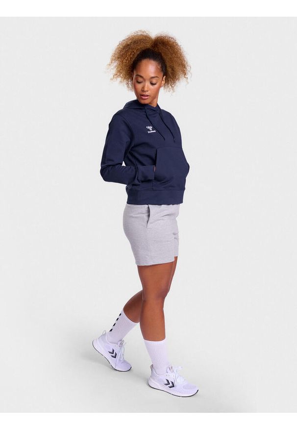 Bluza damska z kapturem Hummel Go 2.0. Typ kołnierza: kaptur. Kolor: niebieski. Sport: fitness