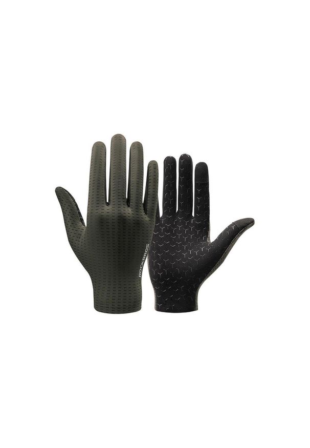 ROCKBROS - Rękawiczki rowerowe FF Speed 16110012002. Kolor: zielony, czarny, wielokolorowy. Sport: turystyka piesza