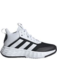 Adidas - Buty adidas Ownthegame 2.0 Jr GW1552 białe. Kolor: biały. Szerokość cholewki: normalna