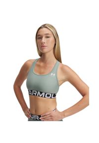 Biustonosz dla kobiet Under Armour HeatGear®. Kolor: zielony, biały, wielokolorowy. Sport: kolarstwo, fitness #1