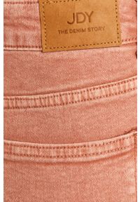 Jacqueline de Yong - Jeansy Windy. Kolor: czerwony, różowy, wielokolorowy. Materiał: jeans. Wzór: gładki #2