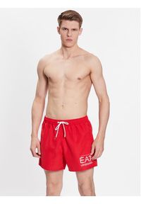 EA7 Emporio Armani Szorty kąpielowe 902000 3R739 00074 Czerwony Regular Fit. Kolor: czerwony. Materiał: syntetyk