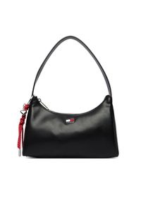 Tommy Jeans Torebka Tjw City Charm Shoulder Bag AW0AW18458 Czarny. Kolor: czarny. Materiał: skórzane #1