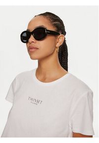 TwinSet - TWINSET T-Shirt 242TP2321 Biały Relaxed Fit. Kolor: biały. Materiał: bawełna #4