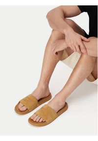 Reebok Klapki CEO-SS26-3C043-M Brązowy. Kolor: brązowy. Materiał: skóra, zamsz #5