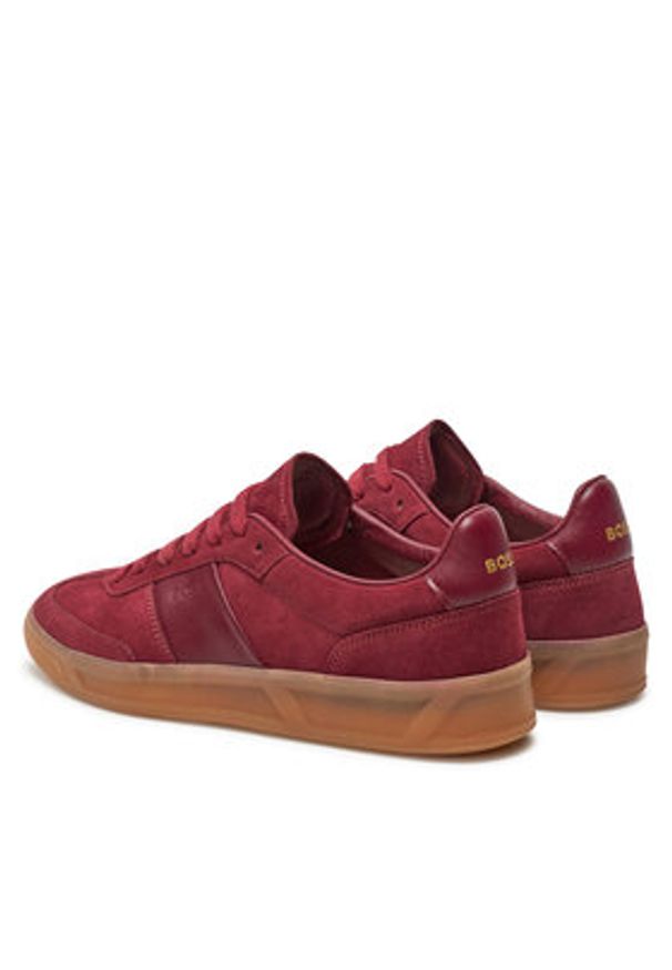 BOSS - Boss Sneakersy Brenta Tenn sd1 50517246 Czerwony. Kolor: czerwony. Materiał: zamsz, skóra