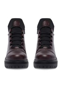 Rieker Trzewiki Y3163-35 Bordowy. Kolor: czerwony. Materiał: materiał #5