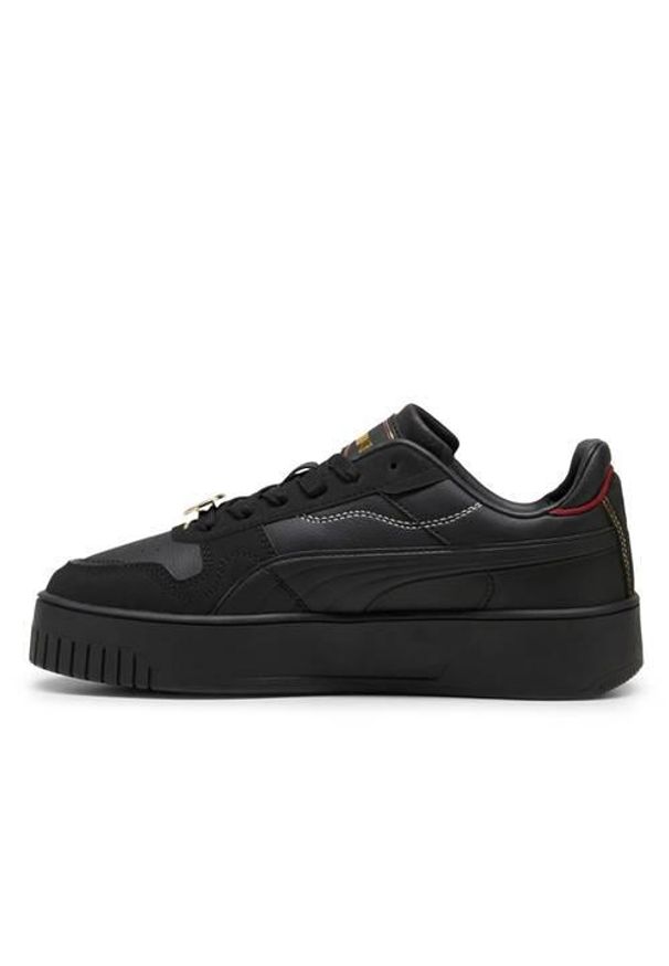 Buty do chodzenia damskie Puma Carina Street Class Act. Kolor: czarny, wielokolorowy. Materiał: materiał, syntetyk. Szerokość cholewki: normalna. Sport: turystyka piesza