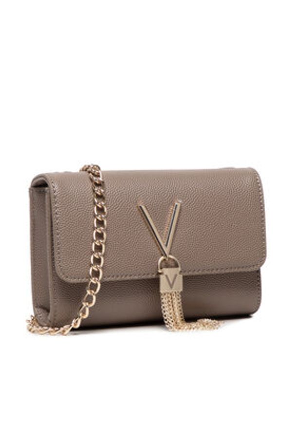 VALENTINO - Valentino Torebka Divina VBS1R403G Beżowy. Kolor: beżowy. Materiał: skórzane