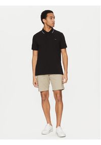 Calvin Klein Polo K10K114141 Czarny Regular Fit. Typ kołnierza: polo. Kolor: czarny. Materiał: bawełna #5