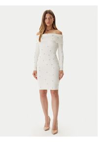 Guess Sukienka dzianinowa W5BK64 Z2YJ2 Écru Slim Fit. Materiał: syntetyk #5