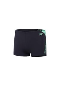 Bokserki kąpielowe męskie Speedo Hyper Boom Splice Aquashort. Kolor: niebieski
