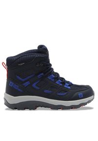 Jack Wolfskin Trekkingi Vojo Texapore Mid K 4042181 Granatowy. Kolor: niebieski. Materiał: skóra. Sport: turystyka piesza