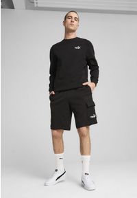 Puma - Męskie szorty bojówki Essentials 10" z logo No. 1 PUMA Black. Kolor: czarny