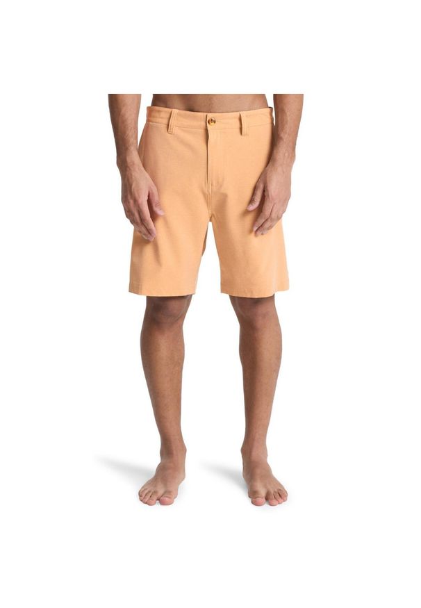 Quiksilver - Spodenki kąpielowe typu amphibian dla Mężczyzn UNION HEATHER AMPH 19" Brązowy. Kolor: brązowy. Materiał: poliester, materiał, elastan. Styl: sportowy