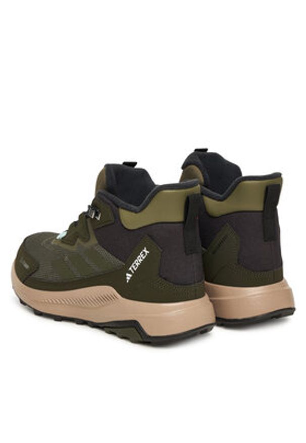 Adidas - adidas Trekkingi Terrex Anylander CLIMAWARM+ JQ9951 Khaki. Kolor: brązowy. Materiał: materiał