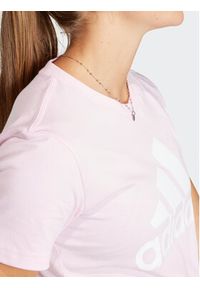 Adidas - adidas T-Shirt Essentials Logo GL0726 Różowy Regular Fit. Kolor: różowy. Materiał: bawełna #7