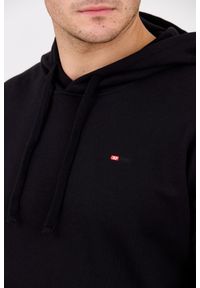 Diesel - DIESEL Czarna męska bluza z kapturem S-ROB-HOOD-MICRODIV, Rozmiar L. Okazja: na co dzień. Typ kołnierza: kaptur. Kolor: czarny. Materiał: elastan, bawełna, materiał. Długość rękawa: długi rękaw. Długość: długie. Styl: casual, klasyczny #3
