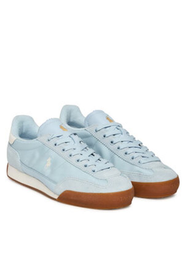 Polo Ralph Lauren Sneakersy Hester Pp Sk Ltl 804978190002 Błękitny. Kolor: niebieski. Materiał: zamsz, skóra