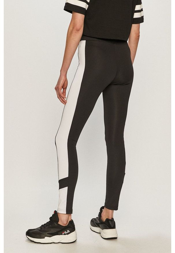 Fila - Legginsy. Kolor: czarny. Materiał: dzianina