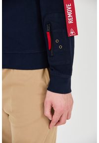 Aeronautica Militare - AERONAUTICA MILITARE Granatowa męska bluza, Rozmiar XXL. Typ kołnierza: bez kaptura. Kolor: niebieski #4