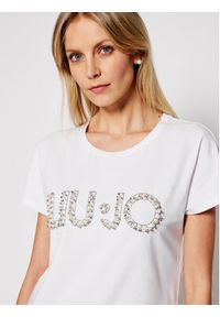 Liu Jo T-Shirt CA1236 J9135 Biały Regular Fit. Kolor: biały. Materiał: bawełna #4