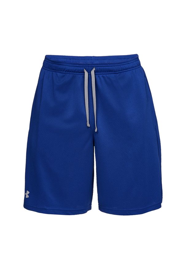 Spodnie do biegania męskie Under Armour Tech Mesh Short. Kolor: szary, niebieski, wielokolorowy. Materiał: mesh. Sport: bieganie
