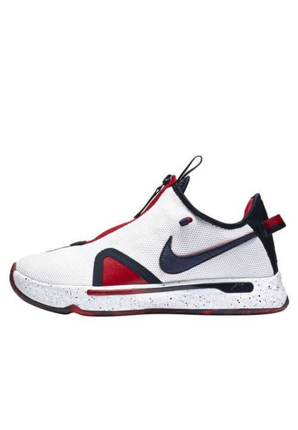 Buty koszykarskie męskie Nike PG 4. Kolor: czerwony, niebieski, wielokolorowy. Materiał: materiał. Szerokość cholewki: normalna