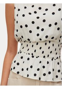 Vero Moda Bluzka Elisa 10347963 Biały Loose Fit. Kolor: biały. Materiał: wiskoza #3