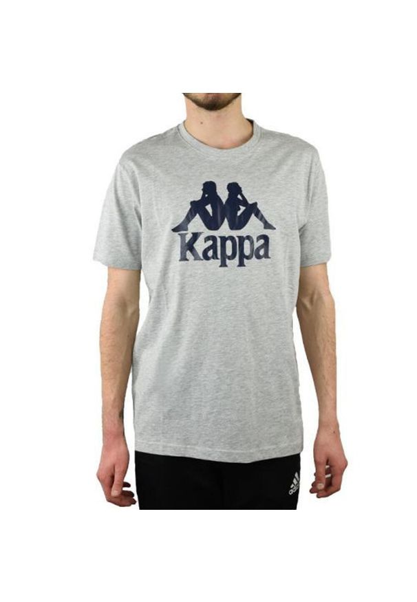 Kappa - T-shirt Męski Caspar. Kolor: szary. Sport: turystyka piesza