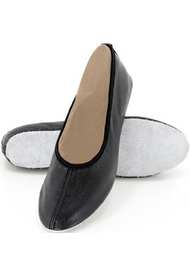 ANTARES - Baletki gimnastyczne Antares. Kolor: czarny. Materiał: skóra, materiał. Styl: sportowy