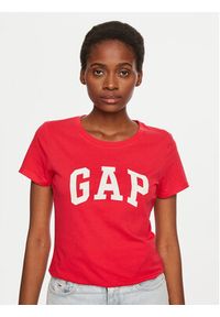 GAP - Gap T-Shirt 417797-01 Czerwony Regular Fit. Kolor: czerwony. Materiał: bawełna #2