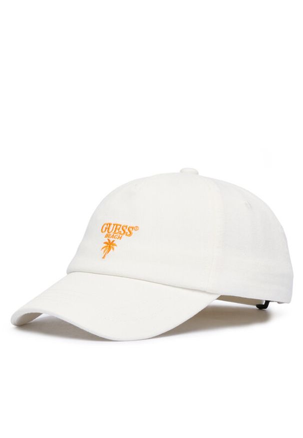 Guess Czapka z daszkiem F5GZ00 WO07T Biały. Kolor: biały. Materiał: bawełna