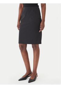 BOSS - Boss Spódnica ołówkowa Vileah 50490036 Czarny Slim Fit. Kolor: czarny. Materiał: wełna #1
