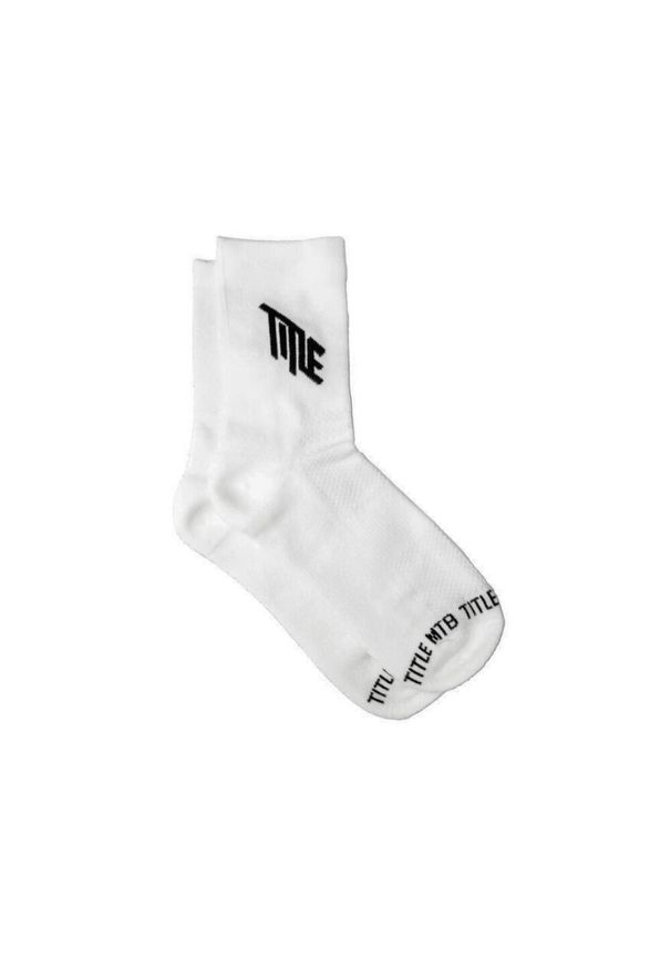 TITLE - Skarpetki Title MTB Everyday. Kolor: biały. Sport: kolarstwo