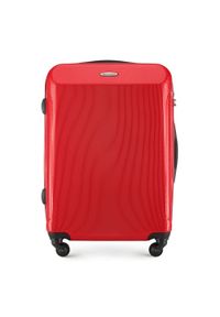 Wittchen - Średnia walizka z polikarbonu prosta. Kolor: czerwony. Materiał: guma. Styl: elegancki #1