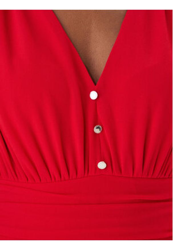 Morgan Sukienka wieczorowa 261-RLUCY Czerwony Regular Fit. Kolor: czerwony. Materiał: syntetyk. Styl: wizytowy