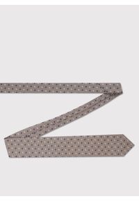 Pako Lorente - PAKO LORENTE – Beżowy krawat w kwiaty. Okazja: na spotkanie biznesowe. Kolor: beżowy. Materiał: poliester. Wzór: kwiaty. Styl: biznesowy #2