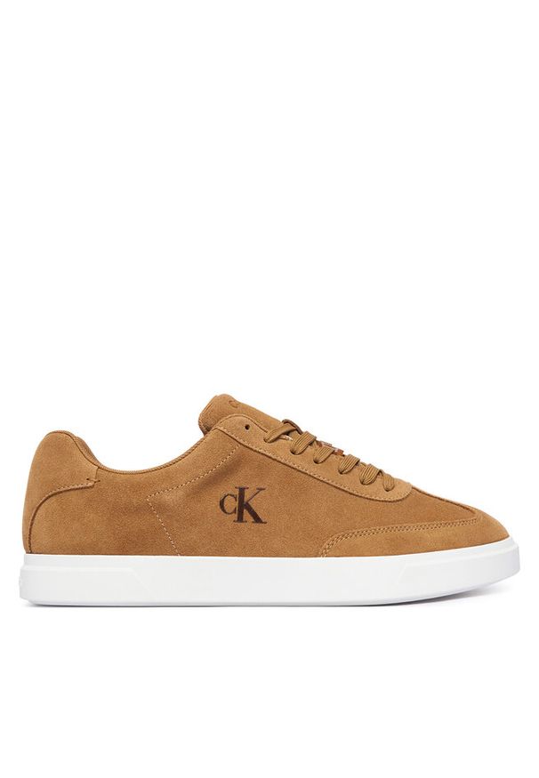 Sneakersy Calvin Klein. Kolor: brązowy