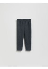 Reserved - Spodnie z ociepleniem - ciemnoszary. Kolor: szary. Materiał: bawełna, dzianina #1