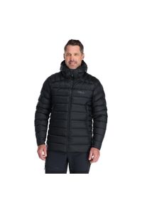 Kurtka puchowa męska Rab Electron Pro Down Jacket z kapturem. Typ kołnierza: kaptur. Kolor: czarny. Materiał: puch