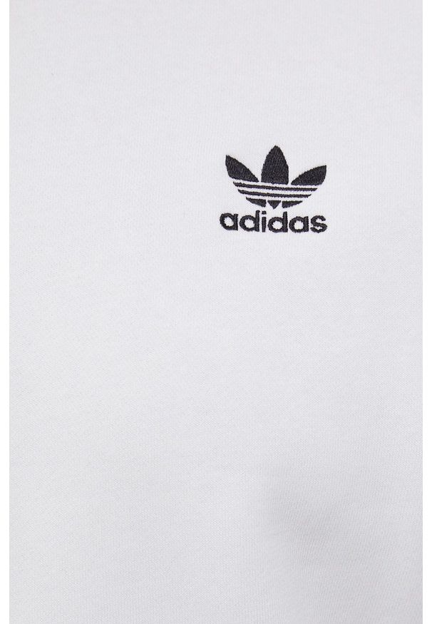 adidas Originals - Bluza. Okazja: na co dzień. Kolor: biały. Materiał: bawełna, dzianina, materiał. Długość rękawa: raglanowy rękaw. Wzór: haft. Styl: casual