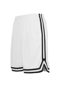 Urban Classics - Shorty Męskie Siatka Paski. Kolor: czarny, brązowy, biały, wielokolorowy. Wzór: paski. Sport: turystyka piesza