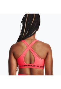 Stanik fitness Under Armour Crossback Mid. Kolor: czerwony. Sport: fitness #2