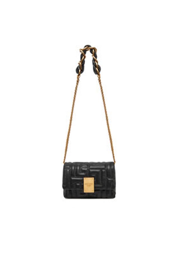 Balmain Torebka DN1BJ796LNQD Czarny. Kolor: czarny. Materiał: skórzane