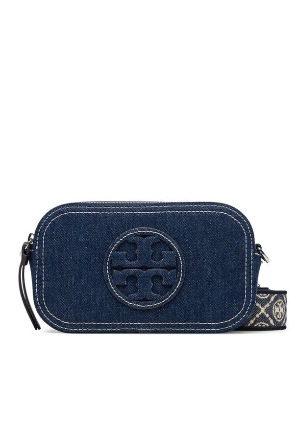 Tory Burch Torebka Mini Miller 169246 Granatowy. Kolor: niebieski